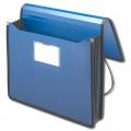 Blue Poly Premium Wallets, Letter Size, 5-1/4" expansion